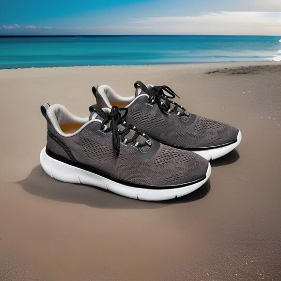 Cole Haan ZERØGRAND Men's Graphite Knitted Mesh Sneakers Size 10M - Picture 1 of 16